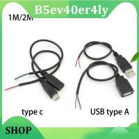 B5ev40er4ly Shop 2/4 Pin USB Female Jack Usb type C Male Female Connector Power Supply Data Line Charging Cable Extension repair wire diy Cord