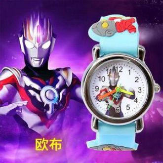 ใหม่เด็กการ์ตูนอะนิเมะอุลตร้าแมนนาฬิกาเด็กนักเรียนประถมเกาหลีหล่อเรียบง่ายกีฬานาฬิกาขายส่ง
