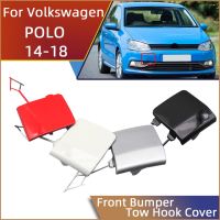 【CW】✾๑▨  Polo Hatchback 2014 2015 2016 2017 Front Tow Cover Cap Towing Hauling Trailer Lid Garnish