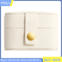 Millys กล่องที่เก็บต่างหูหนัง PU กันน้ำขนาดเล็กแบบพกพา,กล่องใส่เครื่องประดับ