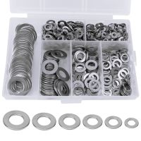 Hardware Accessories Stainless Steel Washer Plain Flat Washer Set Screw Fastener 660pcs/Box M3 M4 M5 M6 M8 M10 Nails  Screws Fasteners