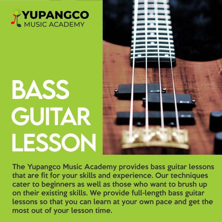 BASS GUITAR LESSON MUSIC COURSE FACE TO FACE YUPANGCO MUSIC ACADEMY