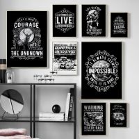 Black White Vintage Motivational Typography Nordic Posters And Prints Wall Art Canvas Painting Bar Wall Pictures For Living Room Drawing Painting Supp