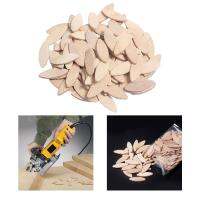 Blesiya 100Pcs Wood Joining Biscuits Handcraft Beech Wood Chips Woodworking Projects