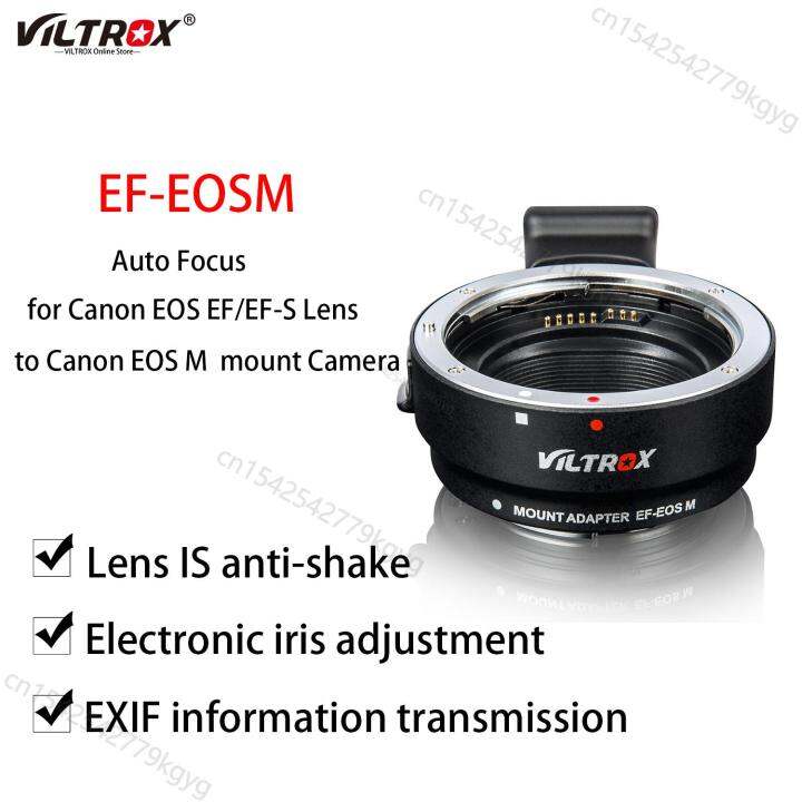 Viltrox EF-EOSM Auto Focus Adapter Ring Electronic For Canon EOS EF EF ...