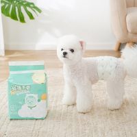 【hot】✳♈▲  10pcs Dog Diapers Males Females Absorbent Adjustable Disposable Physiological Breathable Pants for Dogs