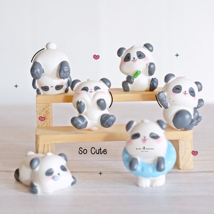 panda-figure-หมีแพนด้าหลากหลายท่าทาง-ตุ๊กตาหมีแพนด้าแต่งสวน-ตุ๊กตาแต่งกระถาง