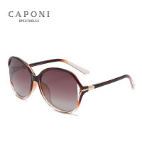 CAPONI Butterfly Sun Glasses Polarized Popular Full Frame Fashion Design Womens Sunglasses Anti Uv Ray Gradient Eyewear CP6008