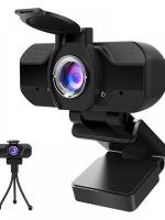 USB2.0 Webcam HD 1080P Webcam USB Web Camera with Microphone with Privacy Cover Tripod for Live Broadcast Video Blog Meeting