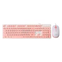 OKER เมาส์ +คีย์บอร์ด (2in1) USB (KB-4018) Pink