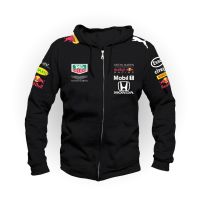 2023 style Jacket Hoodie ZIPPER LOGO MIX / Honda Aston Martin Red Bull Racing Team Mens Long Sleeve Full Zip Hoodie Sweater Adult Clothes jacket Kaws Free custom name