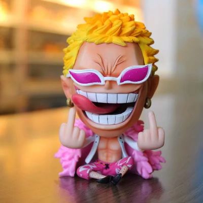 one piece figure model doflamingo โมเดลวันพีช ฟิกเกอร์ วันพีช โมเดล โมเดลโดฟลามิงโก้ หัวโต 10 cm ของสะสม ของเล่น ของเล่นถูกๆ ของเล่นเด็ก  🇨🇳