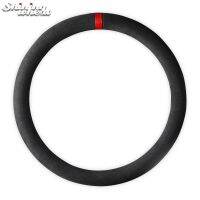 【YF】 Shining wheat Suede Car Steering Wheel Cover Universal 37-38cm Diameter Soft Contains 7 Colored Markers