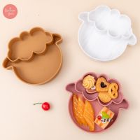 【Ready Stock】1PC Baby Silicone Sheep Dinner Plate Food Grade Material Without BPA Baby Learning Feeding Tableware