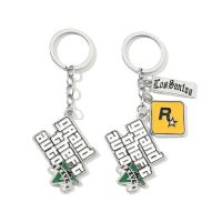 Ps4 Gta 5 Game Keychain Grand Theft Auto 5 Keychain For Men Fans Xbox Pc Rockstar Keyring Holder Jewelry Llaveros Key Chains