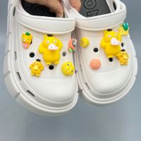 อุปกรณ์เสริมรองเท้า Crocs Jibbitz ทำมือต้นฉบับการ์ตูน3D หัวเข็มขัดรองเท้า Psyduck สำหรับ Crocs
