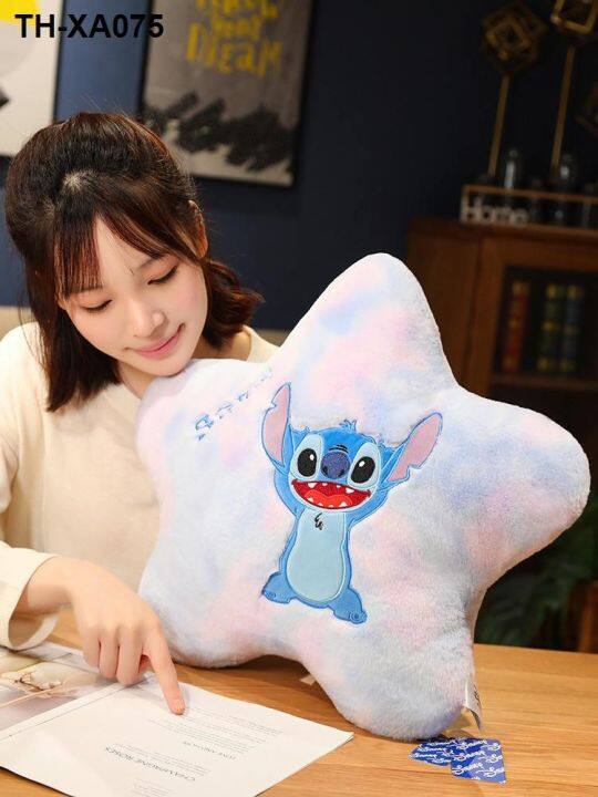 ของแท้-disney-สตรอเบอร์รี่หมี-five-star-หมอน-stitch-ตุ๊กตา-winnie-the-pooh-ตุ๊กตาของเล่นตุ๊กตาหมอนอิง