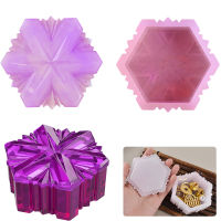 Silicone Hexagram Jar Crystal Epoxy Resin Mold High Storage Box Star Jewelry Star DIY Six-pointed Box