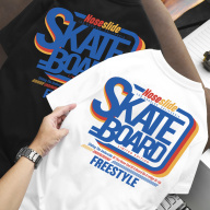 T-shirt graphique, Skate board sport typographiet, T thumbnail