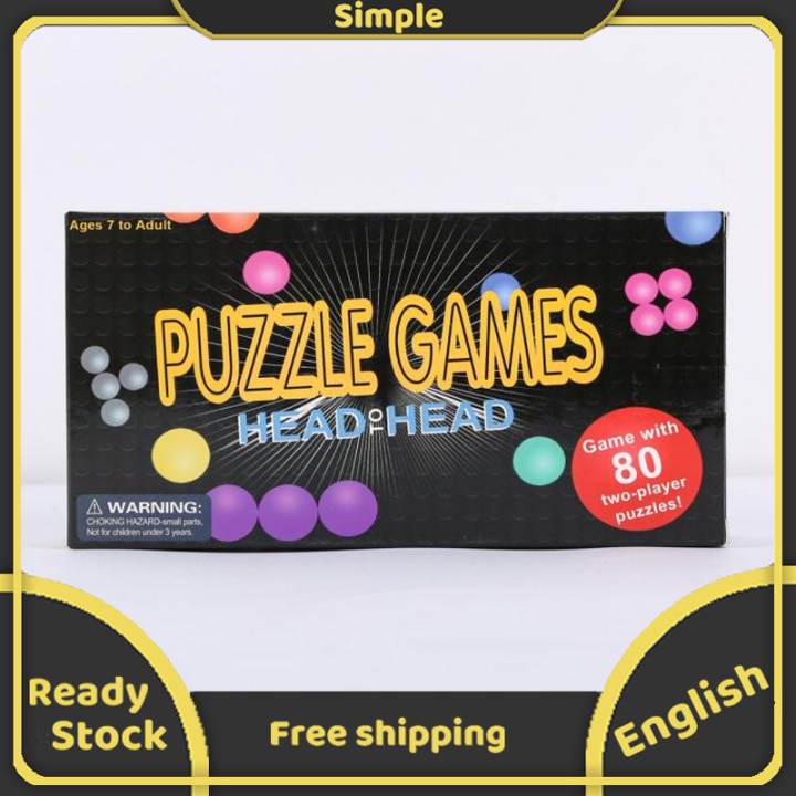 HeadtoHead Puzzle Board Game Educational Insights Brain Teaser 80