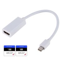 Kabel adaptor Mini DP ke HDMI Kompatibel 4K/1080P Male ke Female DisplayPort ke HD Converter untuk Macbook Pro Air Mac Surface Pro