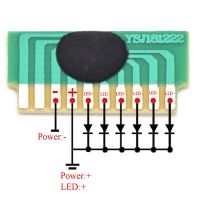 ไฟ Led 6ดวงแบบ Diy 10ชิ้น/ล็อต3-4.5V แฟลชคอปชิปวงจรไดรเวอร์ Led กะพริบโมดูลบอร์ดควบคุม Ic อิเล็กทรอนิกส์