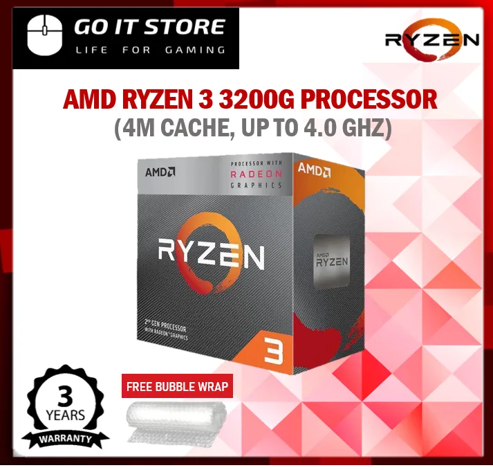 Amd Ryzen 3 30g Vega 8 Graphics Am4 Cpu Processor 4 Cores 4 Thread Up To 4 0 Ghz Lazada