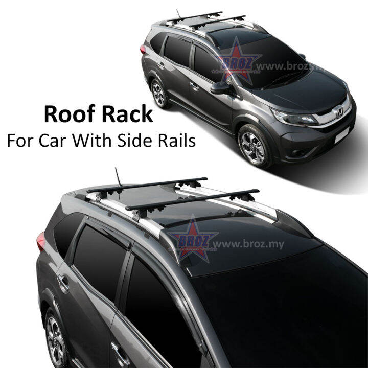 Paired Universal Roof Rack for Car that Have Side Rails Auto Portable