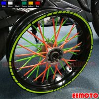 【hot】✳  16X 17 18 Wheel Rims Tire Stickers Motorcycle Car Reflective Stripes Motorbike Decals ninja 250 400 1000 Z900 Z650 ZX-6R