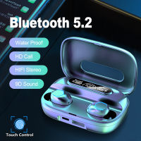 TWS Bluetooth 5.2 Earphone Charging Box Wireless Headphones 9D Stereo Sports Waterproof Noise Reduction Earbuds Headset With Mic