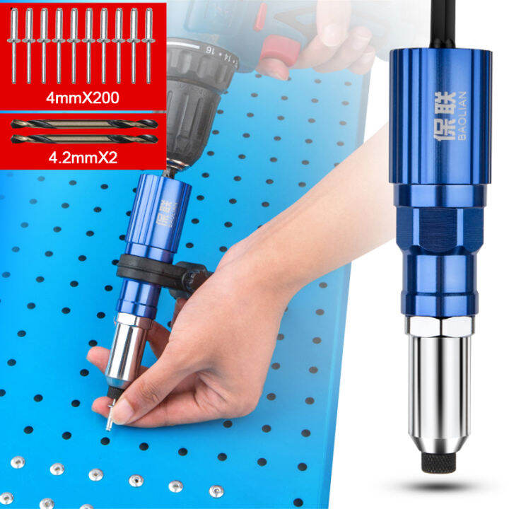 Riveter Adapter Riveting Adapter with 2.4/3.2/4.0mm Riveter Nut Riveter