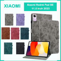 3D ใหม่เสือน่ารักนูน Moe Tiger สำหรับ Xiaomi Redmi แผ่น SE 11.0นิ้ว2023 Redmi Pad Se แฟชั่นชุดยืนคุณภาพสูงกระเป๋าเงินพับเปิดปิด Redmi Pad SE 11.0 2023เคส