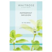 [ส่งฟรี] Free delivery Waitrose Love Life Peppermint Infusion Tea Bags 40g. Cash on delivery เก็บเงินปลายทาง