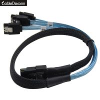 Sas เป็น Sata สาย Mini Sas 36pin Sff-8087เป็น4xsata สายแปลงกลับ0.5เมตร