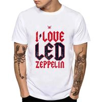 Pop Art Print Cotton T-shirt For Fans Heavy Metal Rock Band Zappelin Shirt With Bird Angle Wing Symbol Ym084B