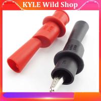 KYLE Wild Shop 1 Pair Probe Alligator Clip Electrical Metal Crocodile Clamp Test Accessories for Multimeter 1000V/10A Insulation