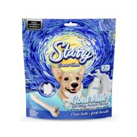 New STARRY DENTAL TREATS ขนมขัดฟันสุนัข รสโกทมิลค์ แอนด์ เวย์โปรตีน (6 ชิ้น / 1 ซอง) 168 g