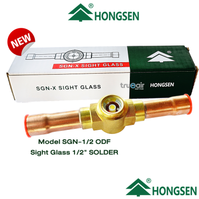 honngsen sight glass 1/2 กระจกตาแมว 1/2 แบบเชื่อม SOLDER Model SGN-1/2 ODF รุ่นเปิดฝาไม่ได้ SGN มีการปิดผนึกแบบ PTFE และซีลโอริง ฮองเซ็ง