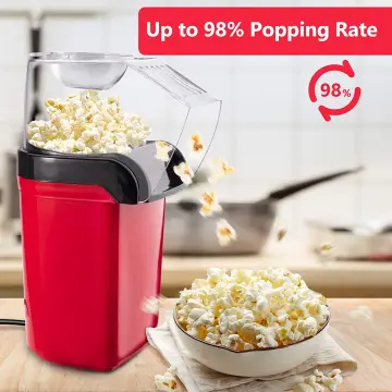 US Hot Air Popcorn Poppers Machine, Home Electric Popcorn Maker Oil-Free  1200W