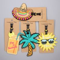 hot！【DT】❄◄❁  Accessories Luggage Tag Silica Gel Suitcase ID Addres Holder Baggage Boarding Label