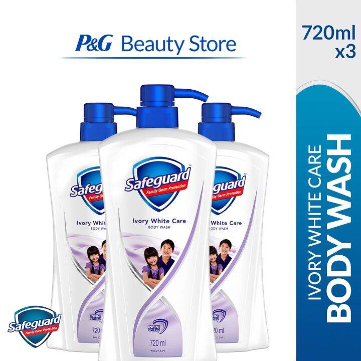 Safeguard Ivory White Care Body Wash 720ml (3 pieces) Lazada PH
