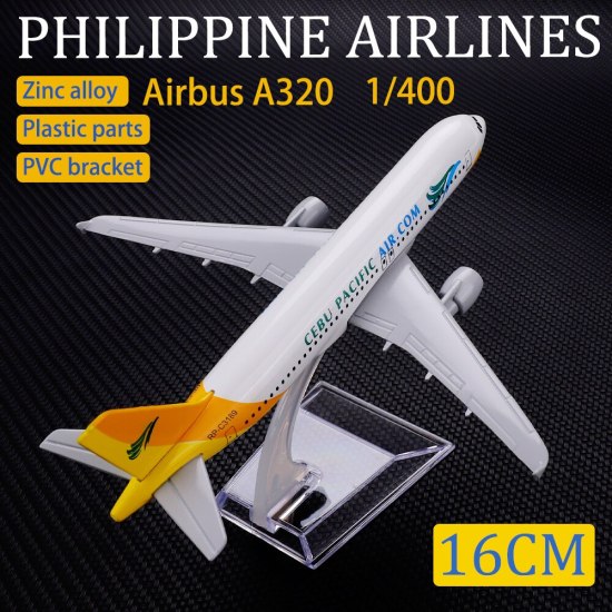 Kim loại mô hình máy bay 1 400 16cm tứ xuyên hãng hàng không a320 mô hình - ảnh sản phẩm 3