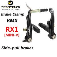 TEKTRO อะลูมินัมอัลลอยเบรกมินิ V ขนาดเล็กสำหรับเบรค BMX RX1เบรกดึงข้างข้อรัดจักรยานความยาว80มม. พร้อมรองเท้าเบรก836.12