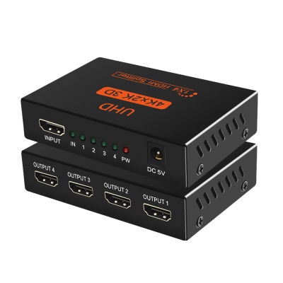 HDMI-compatible Switch 2.0 4K Splitter Switch 4 In 1 Out HDMI-Switcher Audio Extractor ARC & IR Control For Nintend PS3 PS4 HDTV