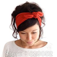 [HOT] Rabbit Ear Headband Yoga Hairband for Woman Girl Knot Hair Bands Turban Headwrap Bandana Bow Headwear Bandage Hair Accessories