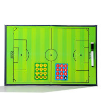 Coaching Board Football Coach Board Leather Folding Teaching Board Magnetic With Pen Tactical Command Long-Term Supply