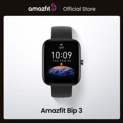 Amazfit Bip 3นาฬิกาอัจฉริยะของแท้,นาฬิกาวัดความอิ่มตัวของออกซิเจนในเลือดสมาร์ทวอท์ชโหมดกีฬา60โหมดสำหรับ J116โทรศัพท์ IOS