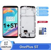 6.01 "LCD สำหรับ Oneplus 5T กรอบจอแสดงผล LCD แบบสัมผัสหน้าจอ Digitizer แทนการประกอบสำหรับ One Plus 5T A5010 LCD 1+ LCD 5T A5010 LCD