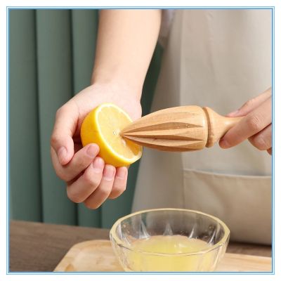 Hot K ที่คั้นน้ำมะนาวส้มแบบแมนนวล,ที่คั้นน้ำมะนาวทำจากไม้เครื่องคั้นผลไม้เล็กอุปกรณ์ที่ใช้ในครัวที่คั้นน้ำมะนาวแบบพกพา