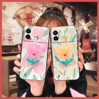 Shockproof cartoon Phone Case For Tecno POP6/POP6 Lite glisten phone stand holder Back Cover Anti-knock armor case Cute